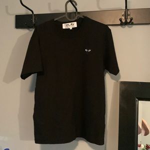 CDG black tee mens medium